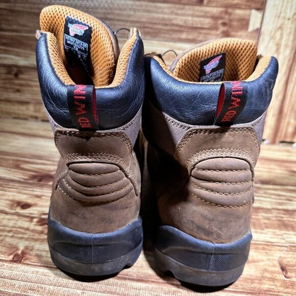 Red Wing Steel Toe Boots ASTM F 2413-05 Men’s Size 14 Brown Lace Up - Picture 6 of 6